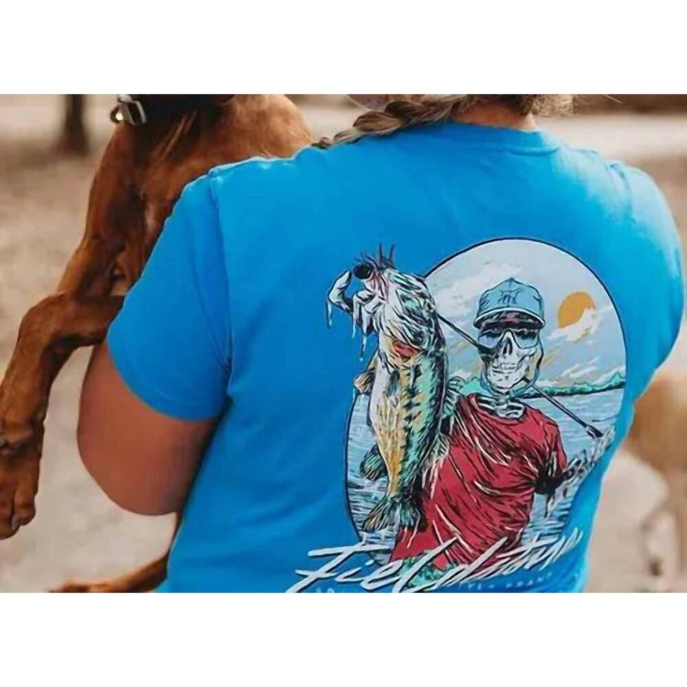 NEW FIELDSTONE hooked & haulin' tee in navy blue